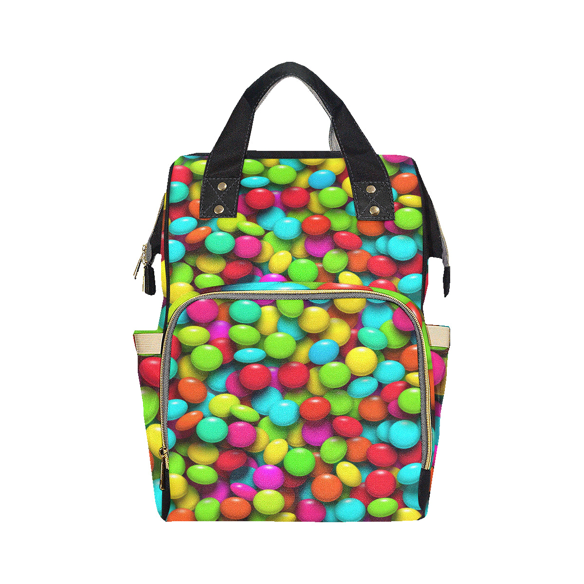 Candy Pattern Print Design CA03 Diaper Bag Backpack