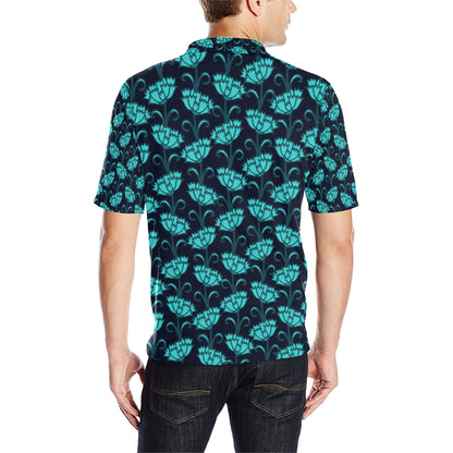 Carnations Pattern Print Design CN06 Men Polo Shirt
