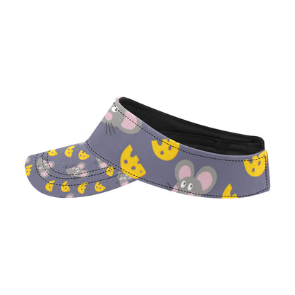Rat With Cheese Pattern Print Design 01 Unisex Sun Visor