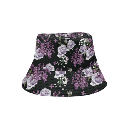 Lilac Pattern Print Design LI04 Unisex Bucket Hat