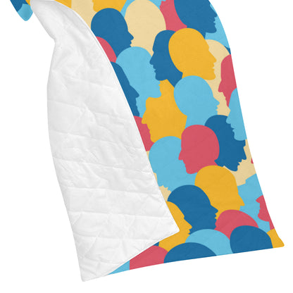 Psychology Pattern Print Design A02 Premium Quilt