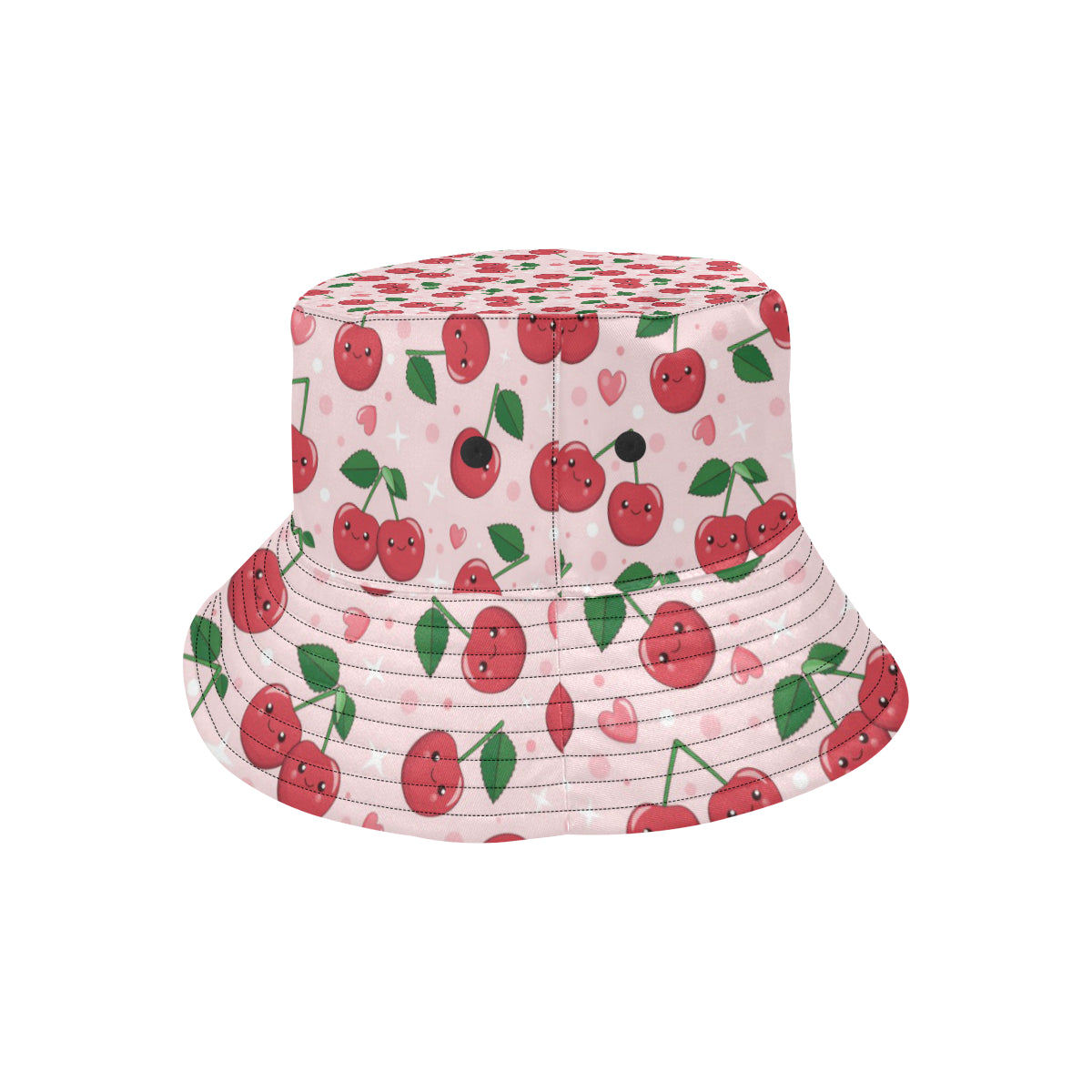 Cherry Pattern Print Design CH02 Unisex Bucket Hat