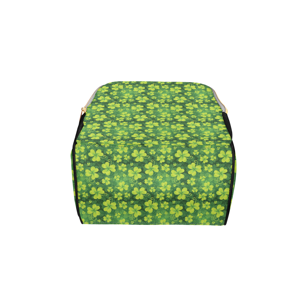 Shamrock Clover Print Diaper Bag Backpack