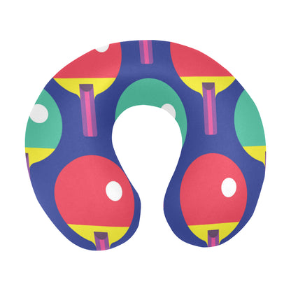 Ping Pong Pattern Print Design A03 U-Shaped Travel Neck Pillow