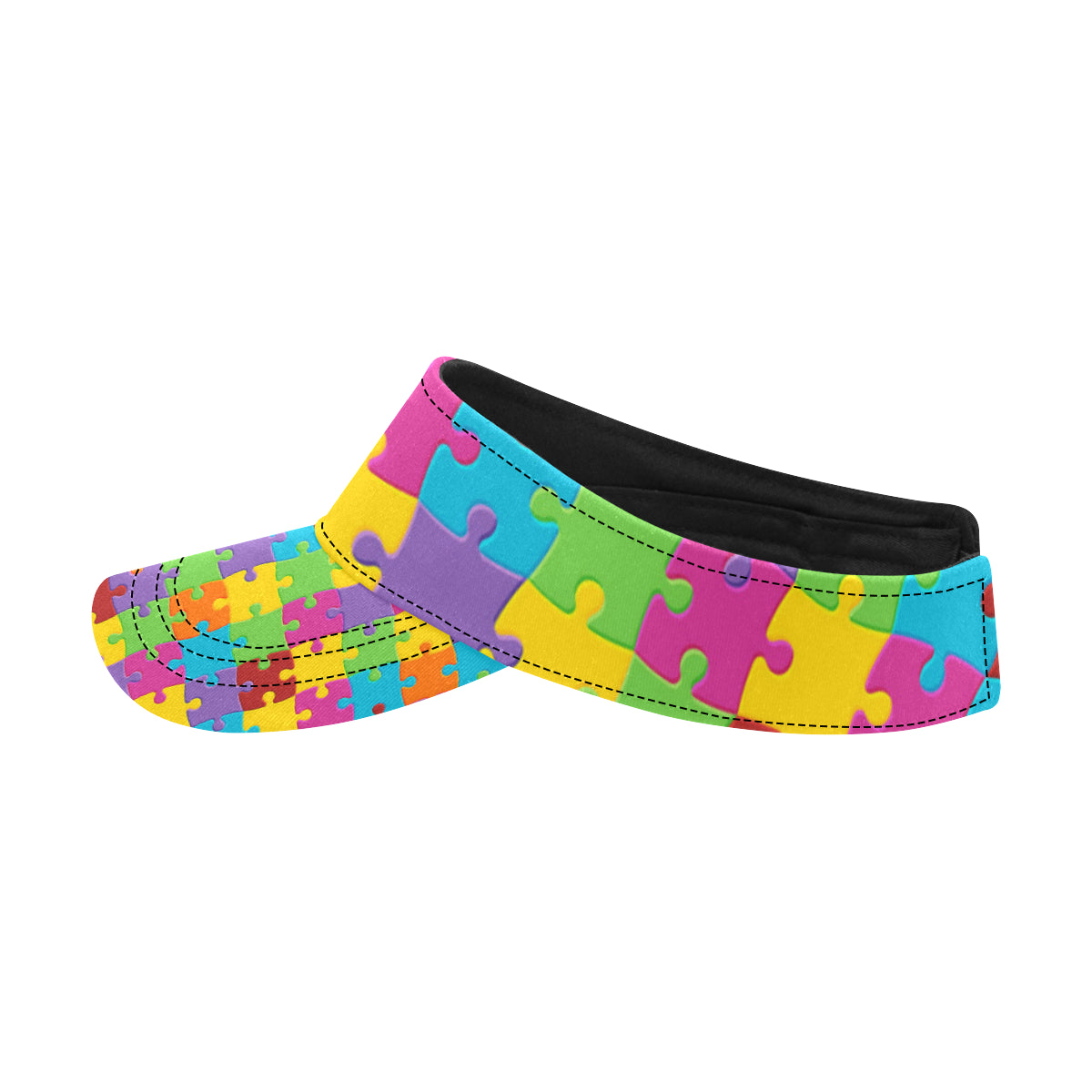 Autism Awareness Pattern Print Design 02 Unisex Sun Visor