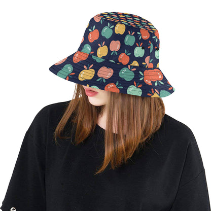 Apple Pattern Print Design AP09 Unisex Bucket Hat
