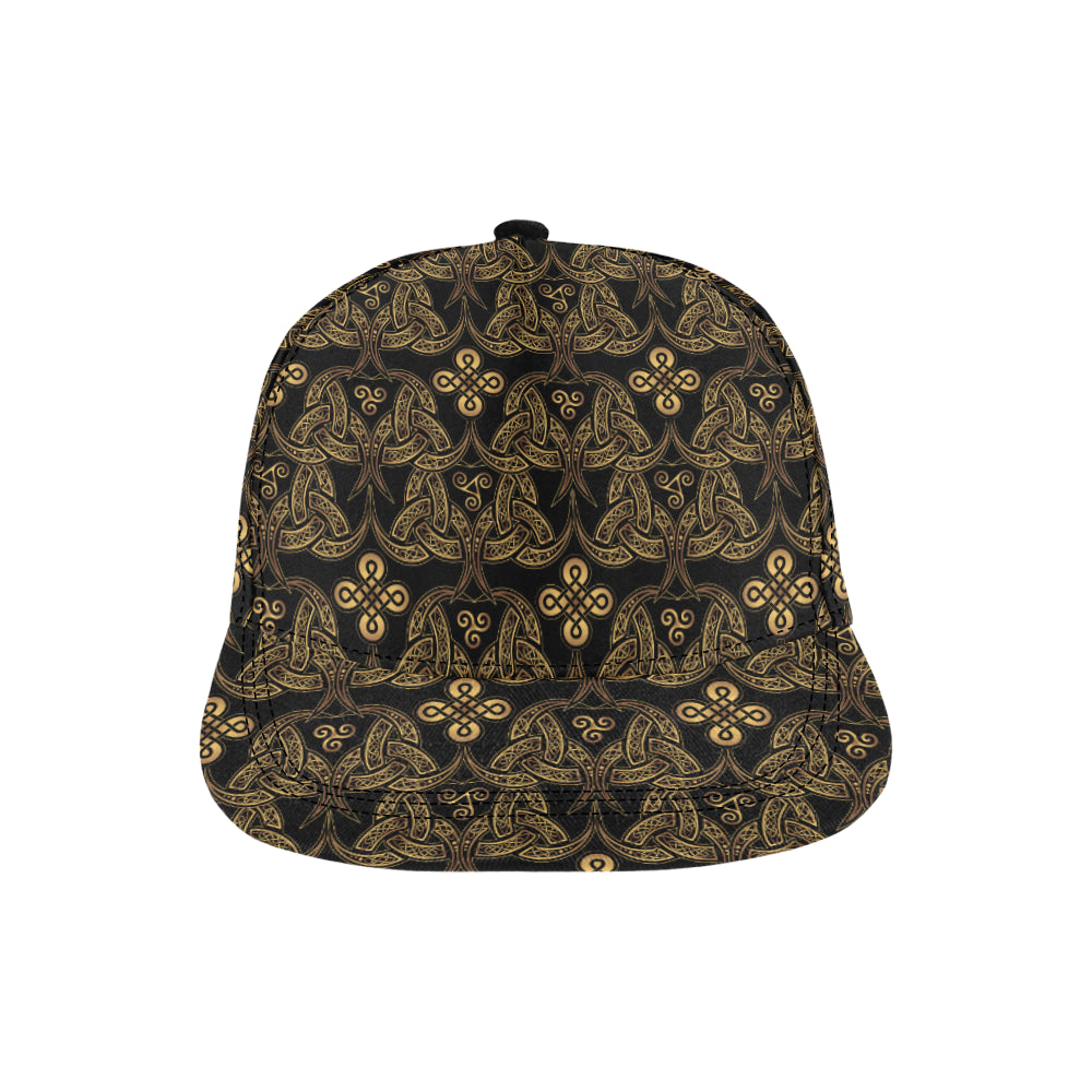 Celtic Knot Gold Design Snapback Cap