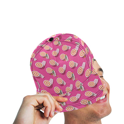 Beach Top View Umbrella Theme Snapback Cap