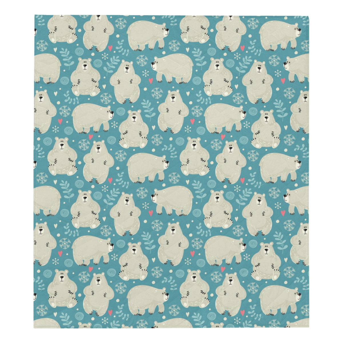 Bear Pattern Print Design BE04 Premium Quilt