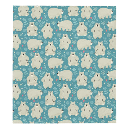 Bear Pattern Print Design BE04 Premium Quilt