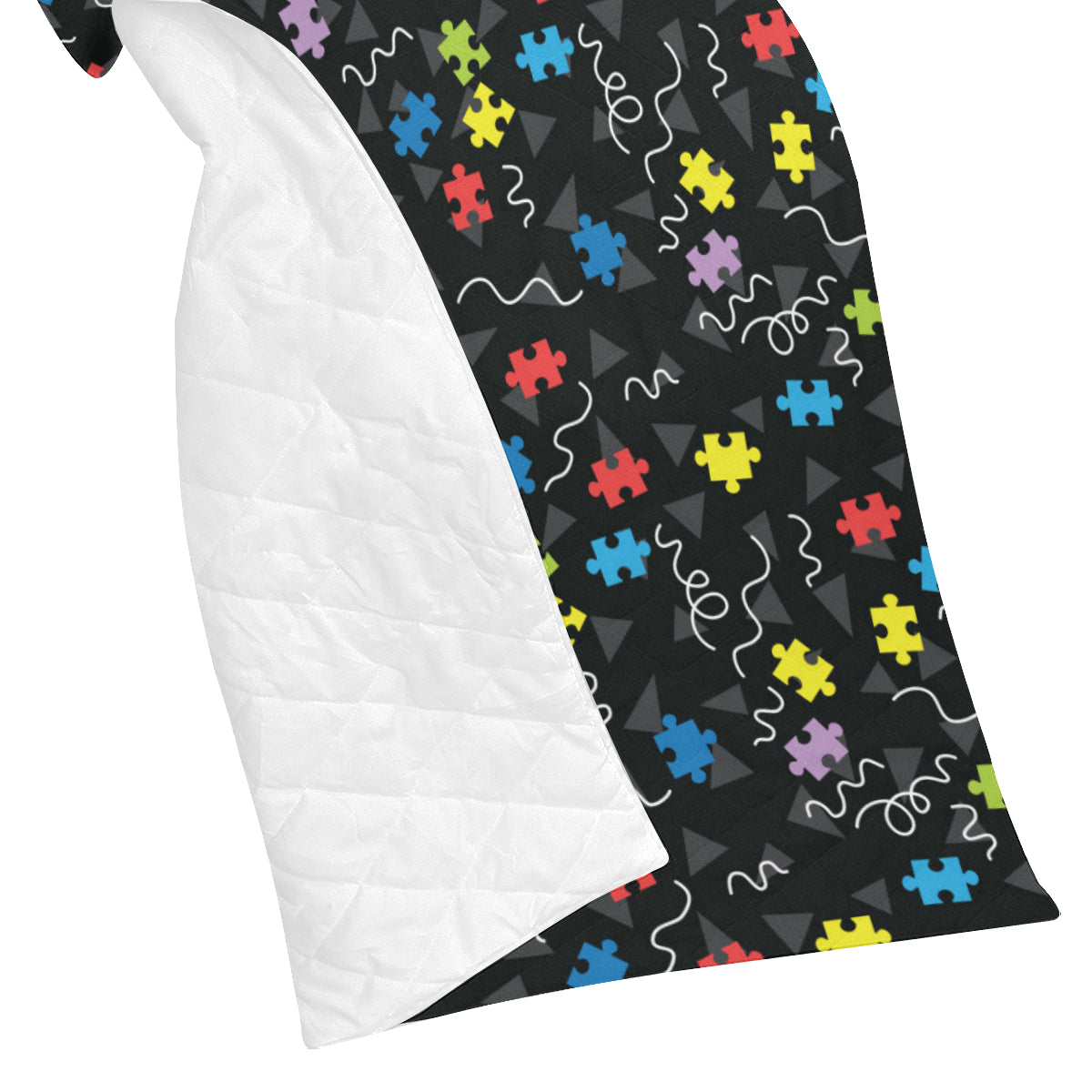 Autism Awareness Pattern Print Design 01 Premium Quilt