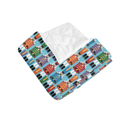 Nutcracker Pattern Print Design A02 Premium Quilt