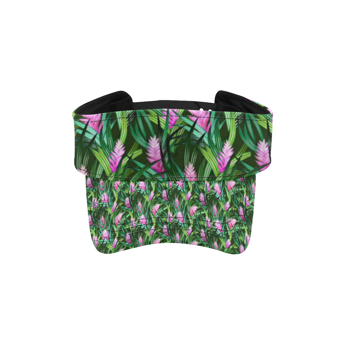 Tropical Folower Pink Heliconia Print Unisex Sun Visor