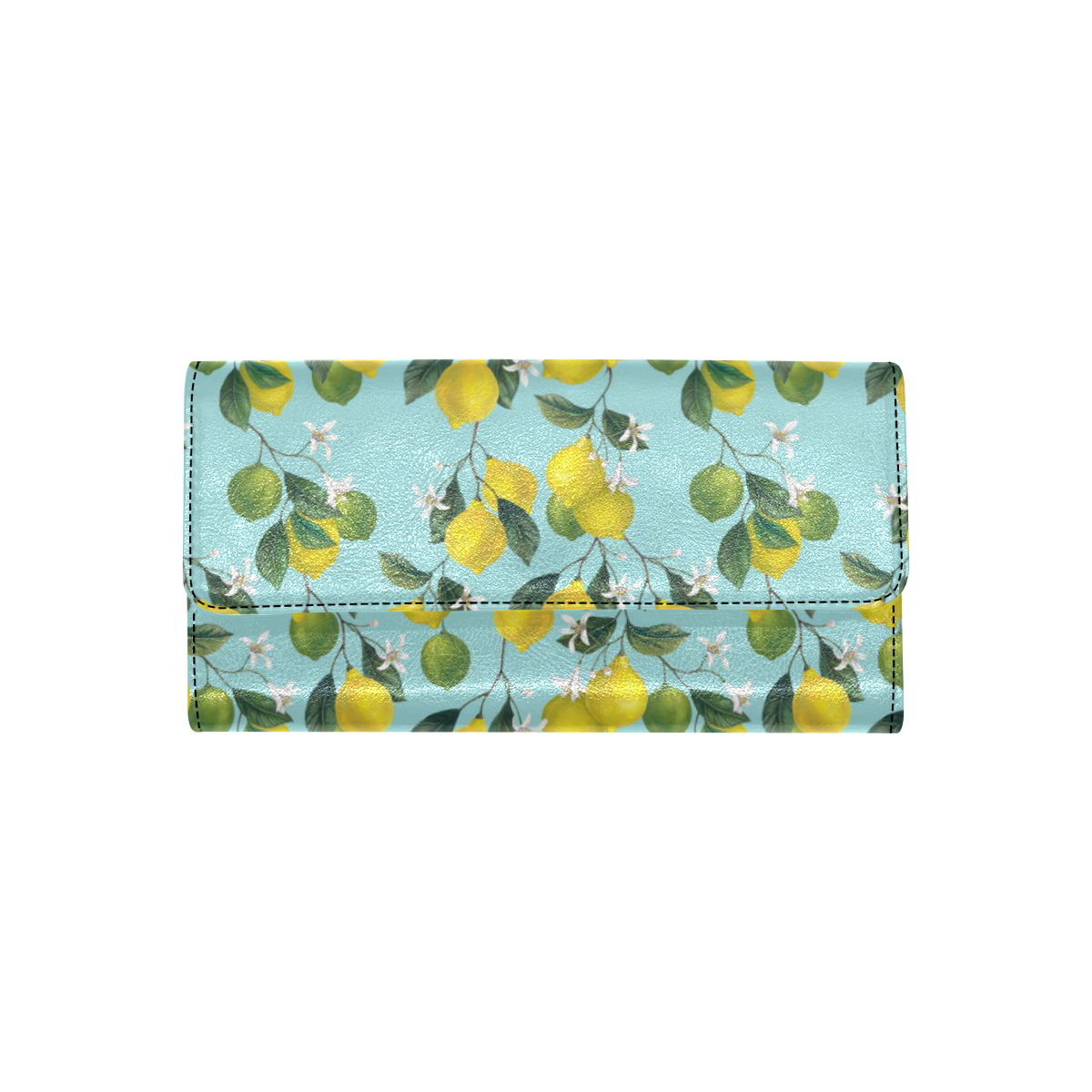 Lemon Pattern Print Design LM05 Women's Trifold Wallet