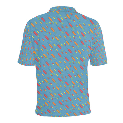 Phlebotomist Medical Pattern Men Polo Shirt
