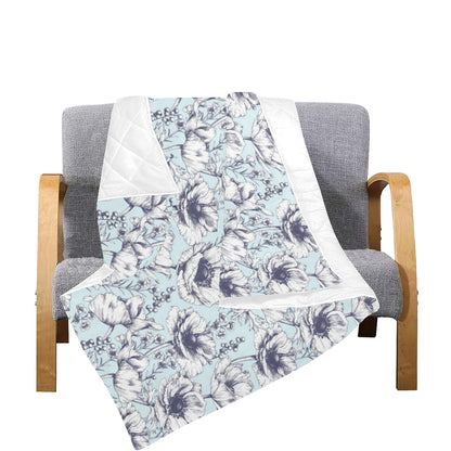 Anemone Pattern Print Design 02 Premium Quilt