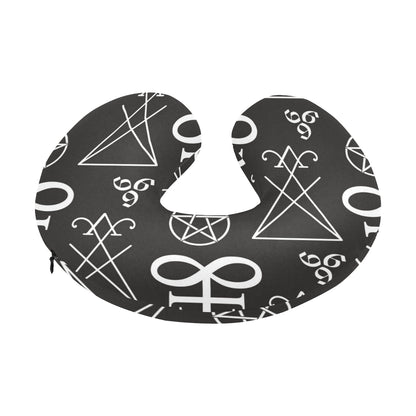 Pentagram Pattern Print Design A04 U-Shaped Travel Neck Pillow