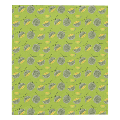 Cantaloupe Pattern Print Design 03 Premium Quilt