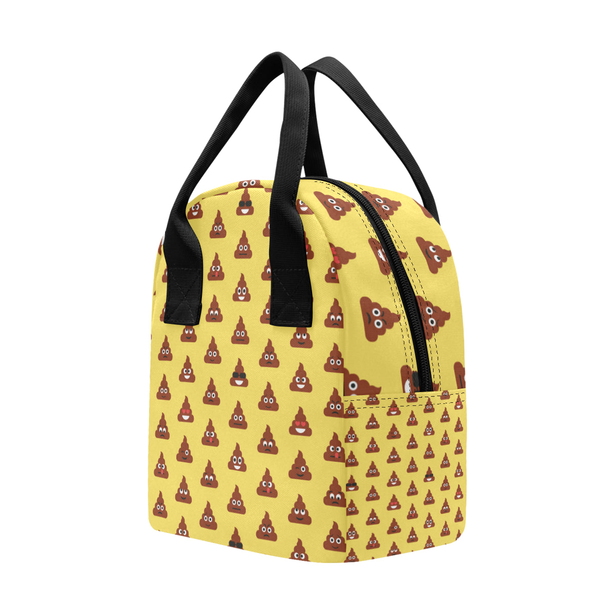 Emoji Poop Print Pattern Insulated Lunch Bag