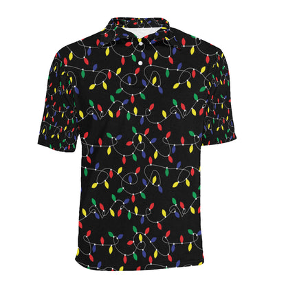 Christmas Light Pattern Print Design 04 Men Polo Shirt
