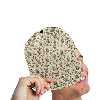 Native Indian Pattern Design Print Snapback Cap
