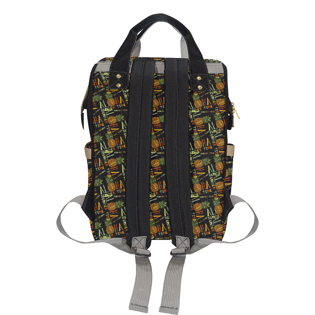 Aloha Hawaii Time Design Themed Print Diaper Bag Backpack
