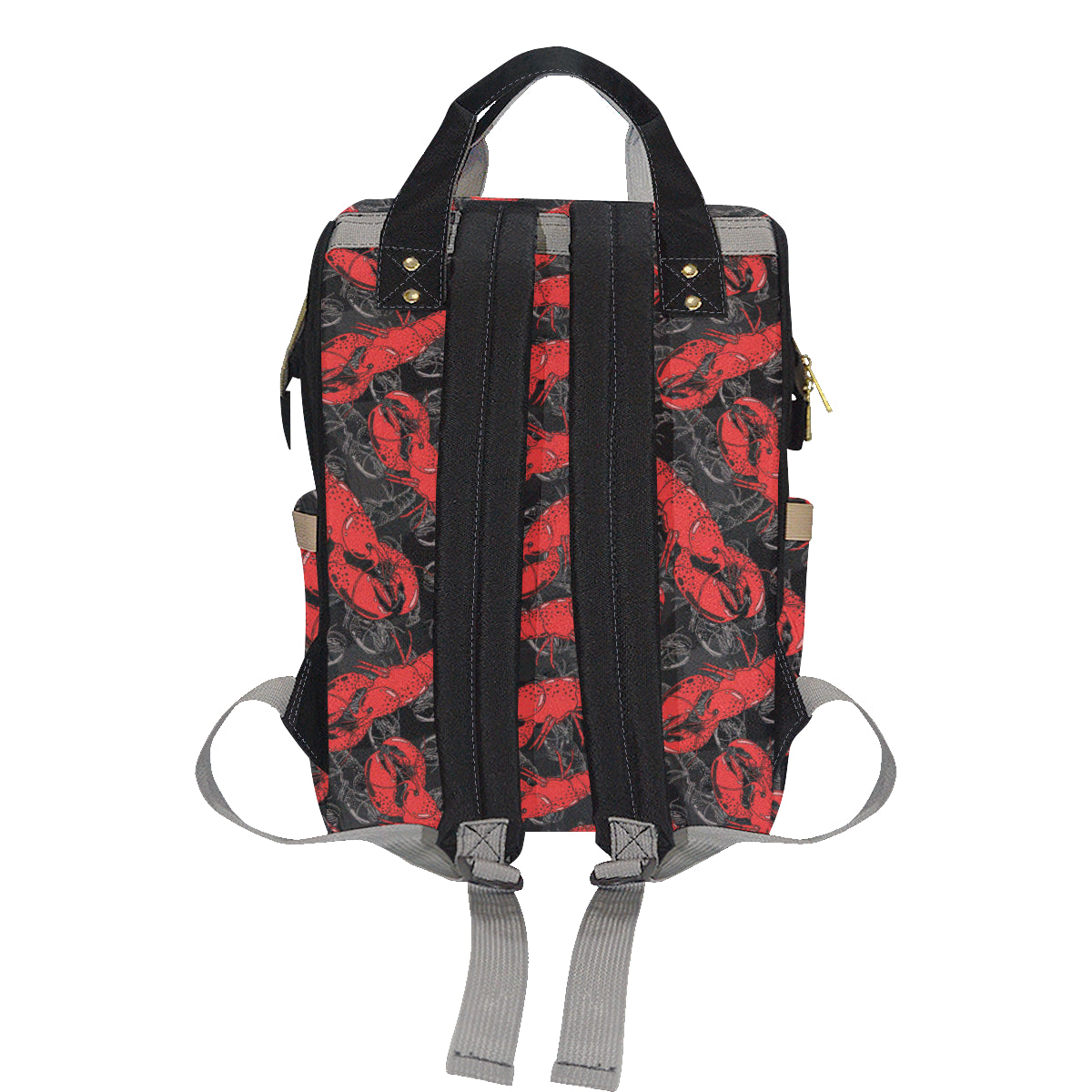 Lobster Pattern Print Design 04 Diaper Bag Backpack