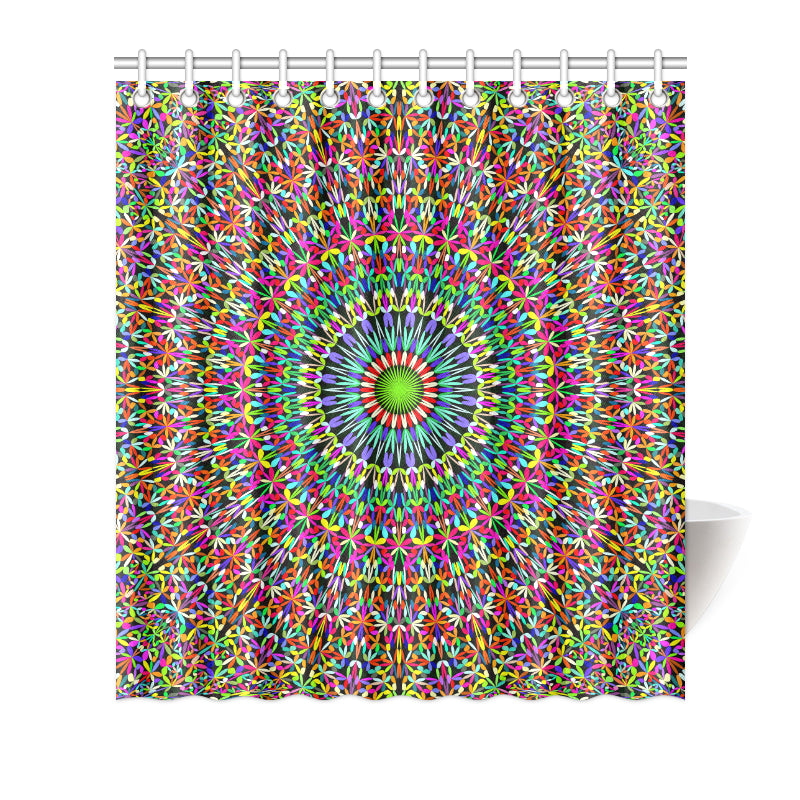 Bohemian Colorful Style Print Shower Curtain