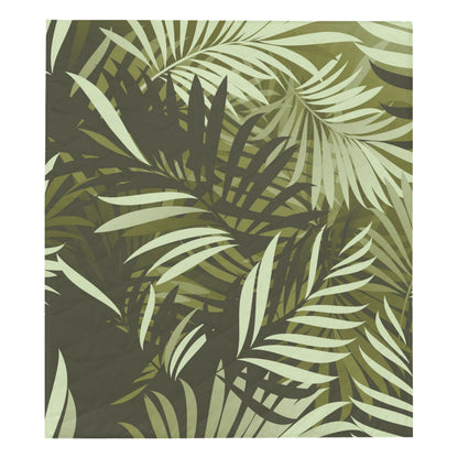 Palm Leaves Pattern Print Design PL05 Premium Quilt