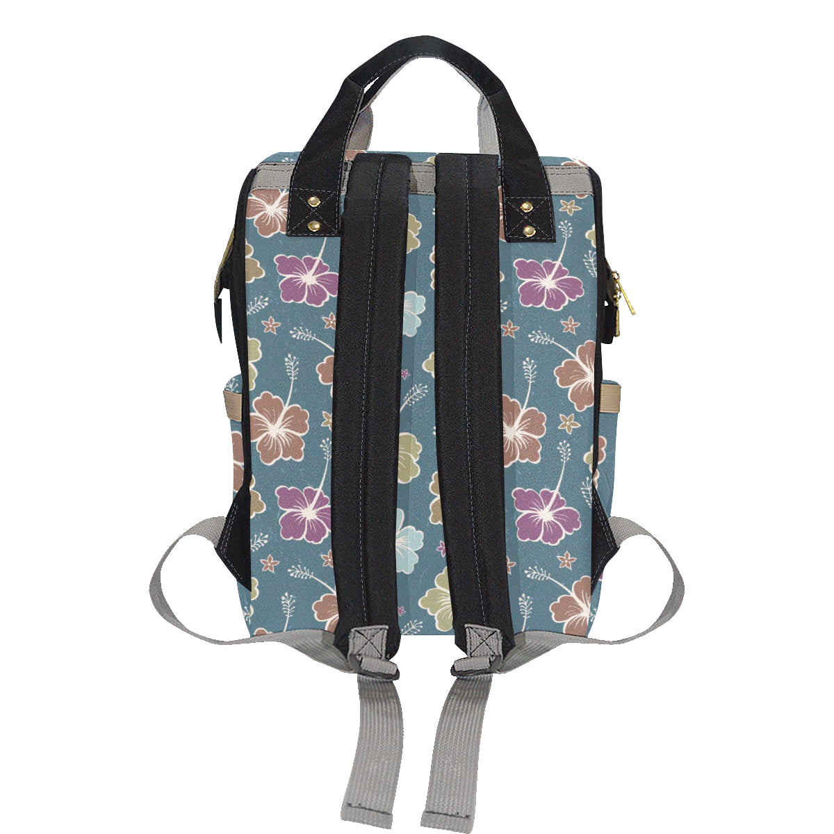 Hibiscus Pattern Print Design HB033 Diaper Bag Backpack