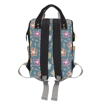 Hibiscus Pattern Print Design HB033 Diaper Bag Backpack