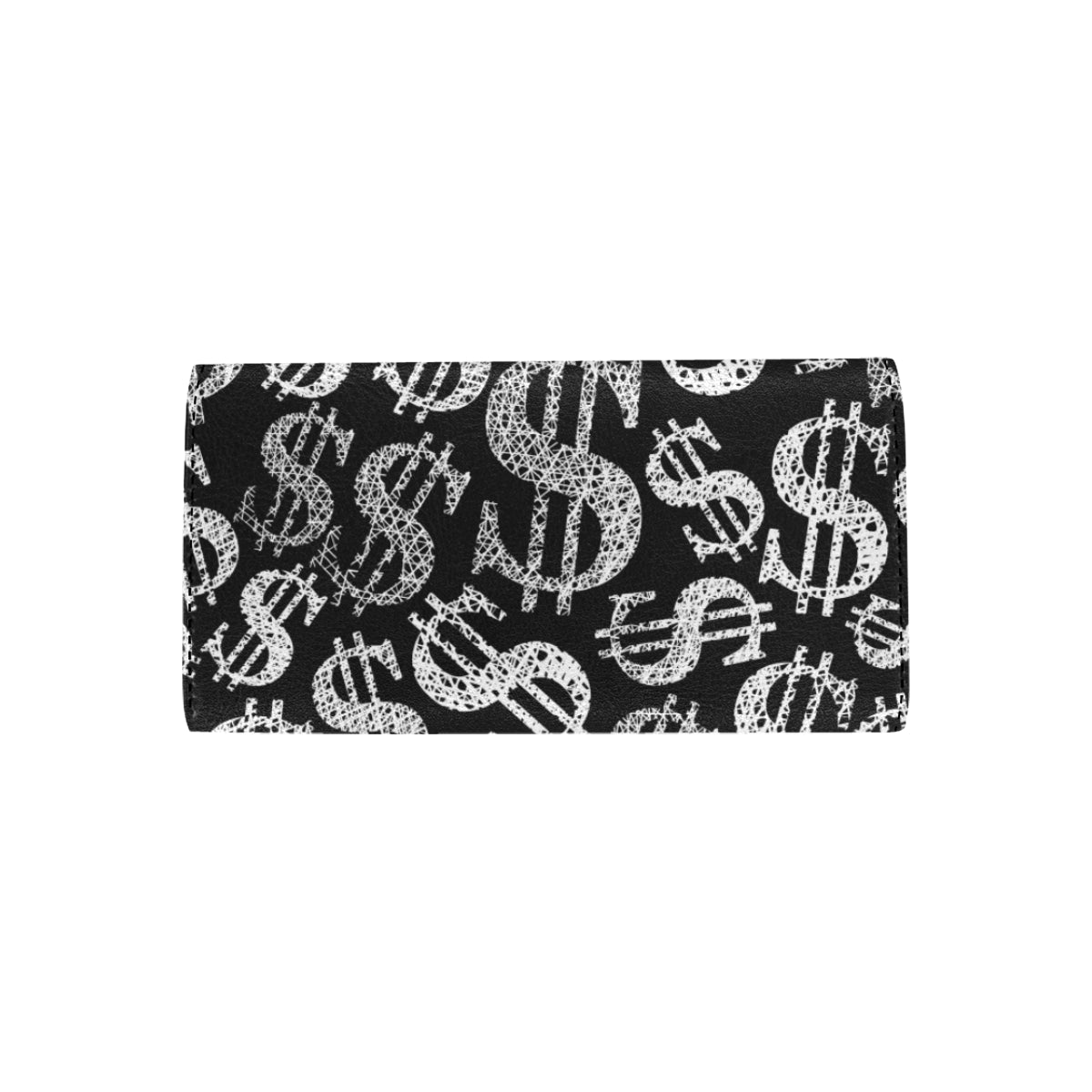 Money Pattern Print Design 02 Women's Trifold Wallet
