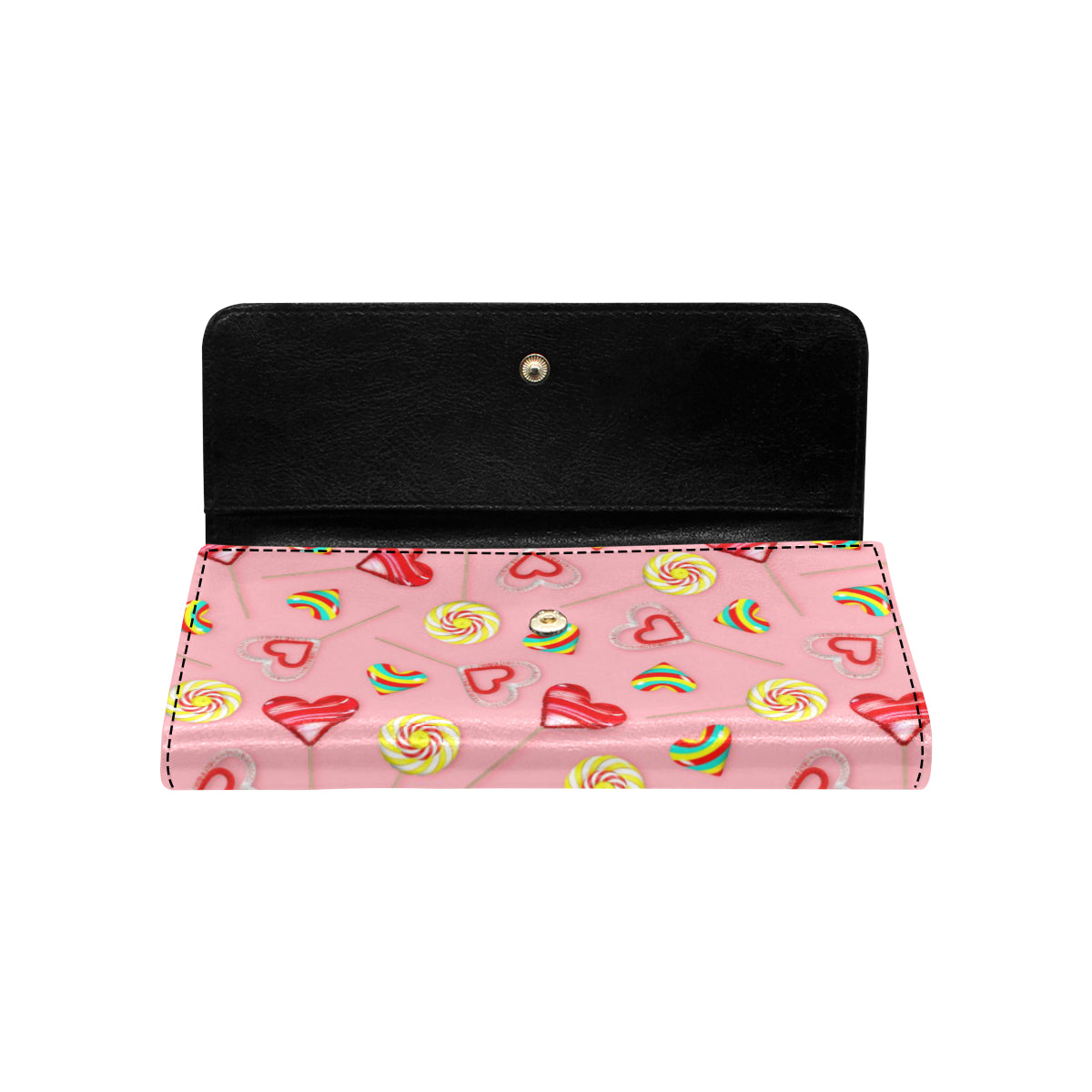 Lollipop Pattern Print Design LL05 Women's Trifold Wallet