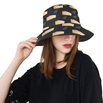 Cheesecake blueberry Pattern Print Design CK01 Unisex Bucket Hat