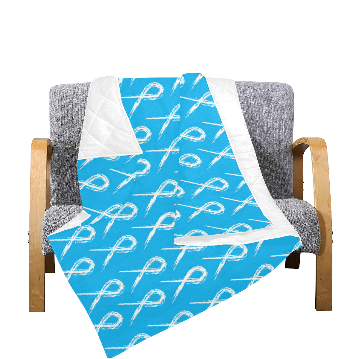 Prostate cancer Pattern Print Design A03 Premium Quilt