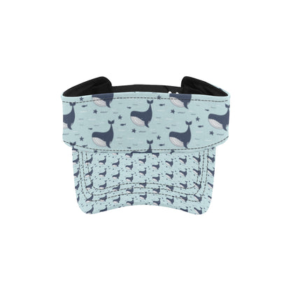 Whale Cute Design Themed Print Unisex Sun Visor