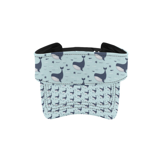 Whale Cute Design Themed Print Unisex Sun Visor