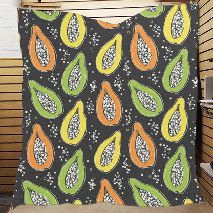 Papaya Pattern Print Design PP05 Premium Quilt