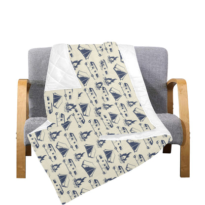 Campfire Pattern Print Design 01 Premium Quilt