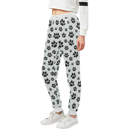 Paw Themed Print Unisex Sweatpants