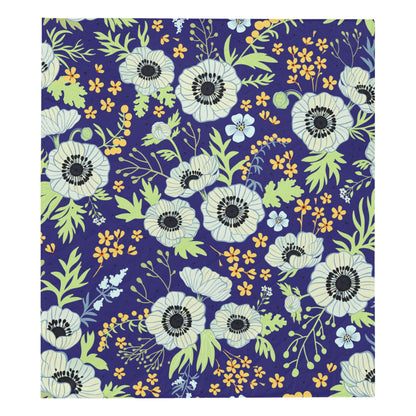 Anemone Pattern Print Design AM06 Premium Quilt