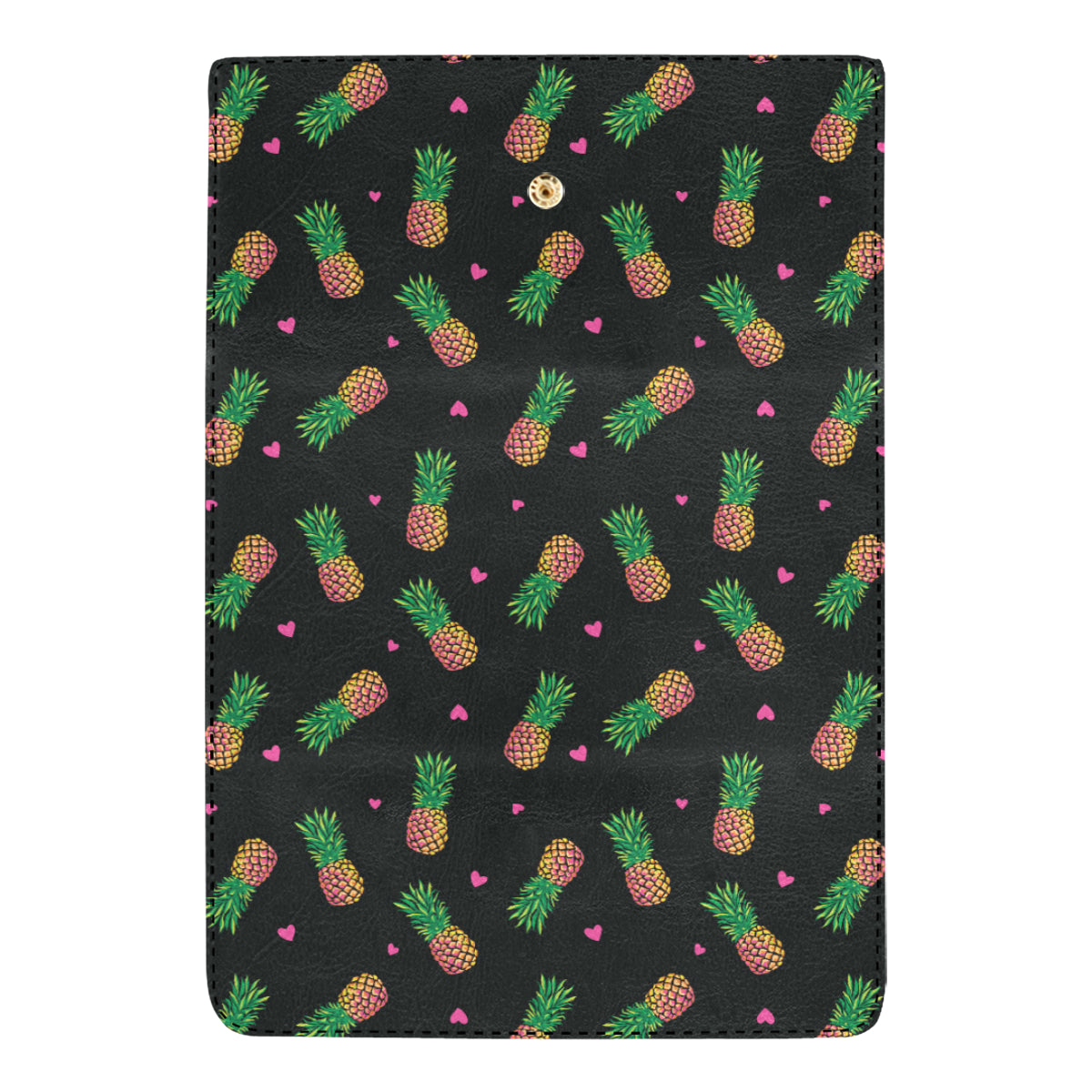 Neon Pineapple Pattern Print Design A04 Women's Trifold Wallet