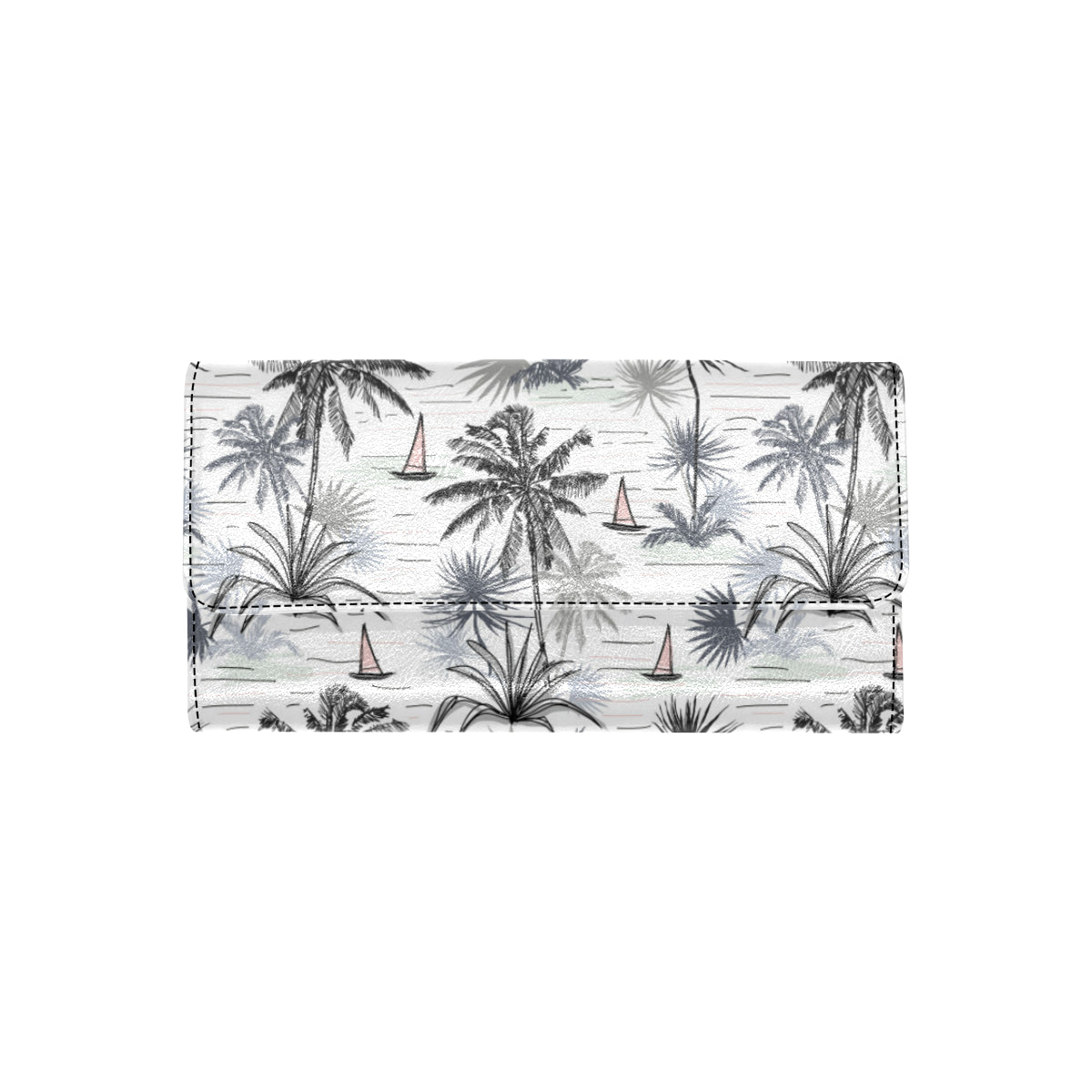 Pacific island Pattern Print Design A04 Women's Trifold Wallet