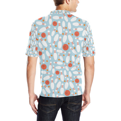Bowling Pattern Print Design 09 Men Polo Shirt