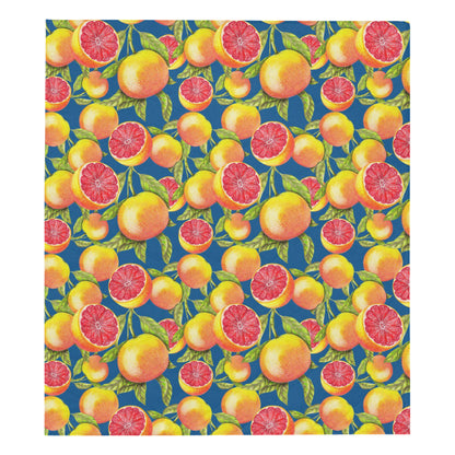 Grapefruit Pattern Print Design GF04 Premium Quilt