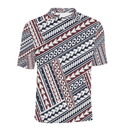Polynesian Tribal line Men Polo Shirt