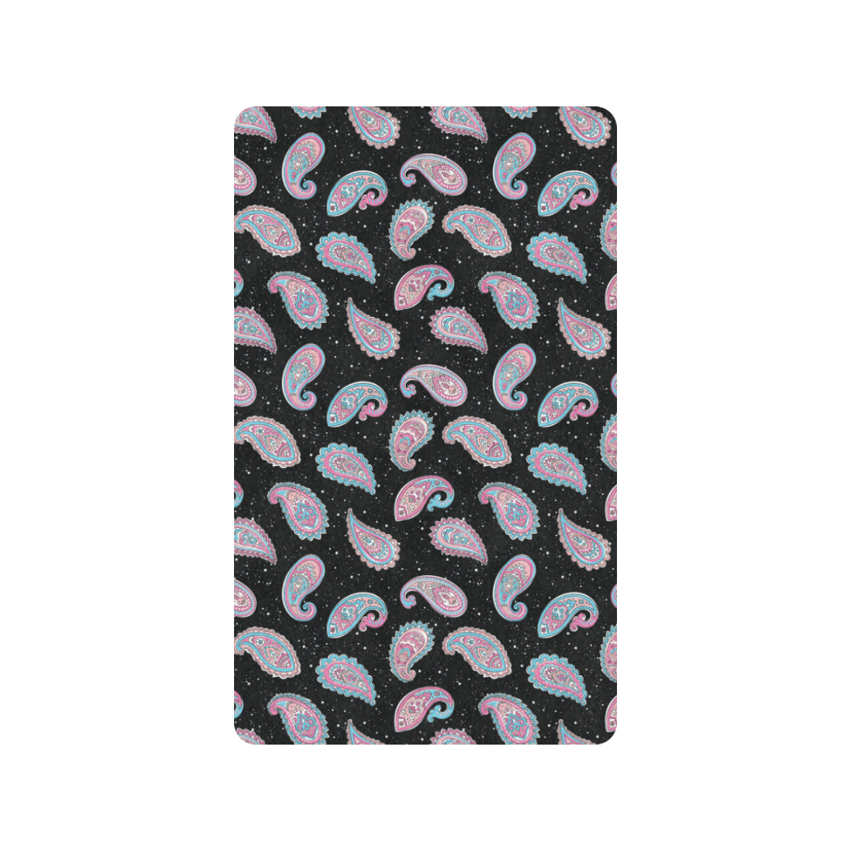 Paisley Pink Design Mandala Print Rubber Doormat