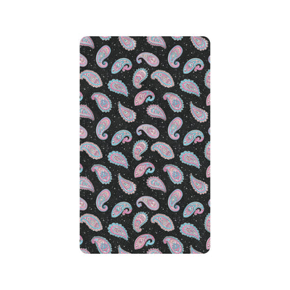 Paisley Pink Design Mandala Print Rubber Doormat