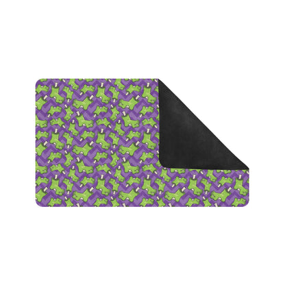 Zombie Foot Design Pattern Print Rubber Doormat