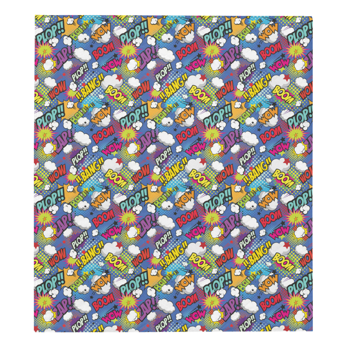 Comic Book Pattern Print Design 02 Premium Quilt
